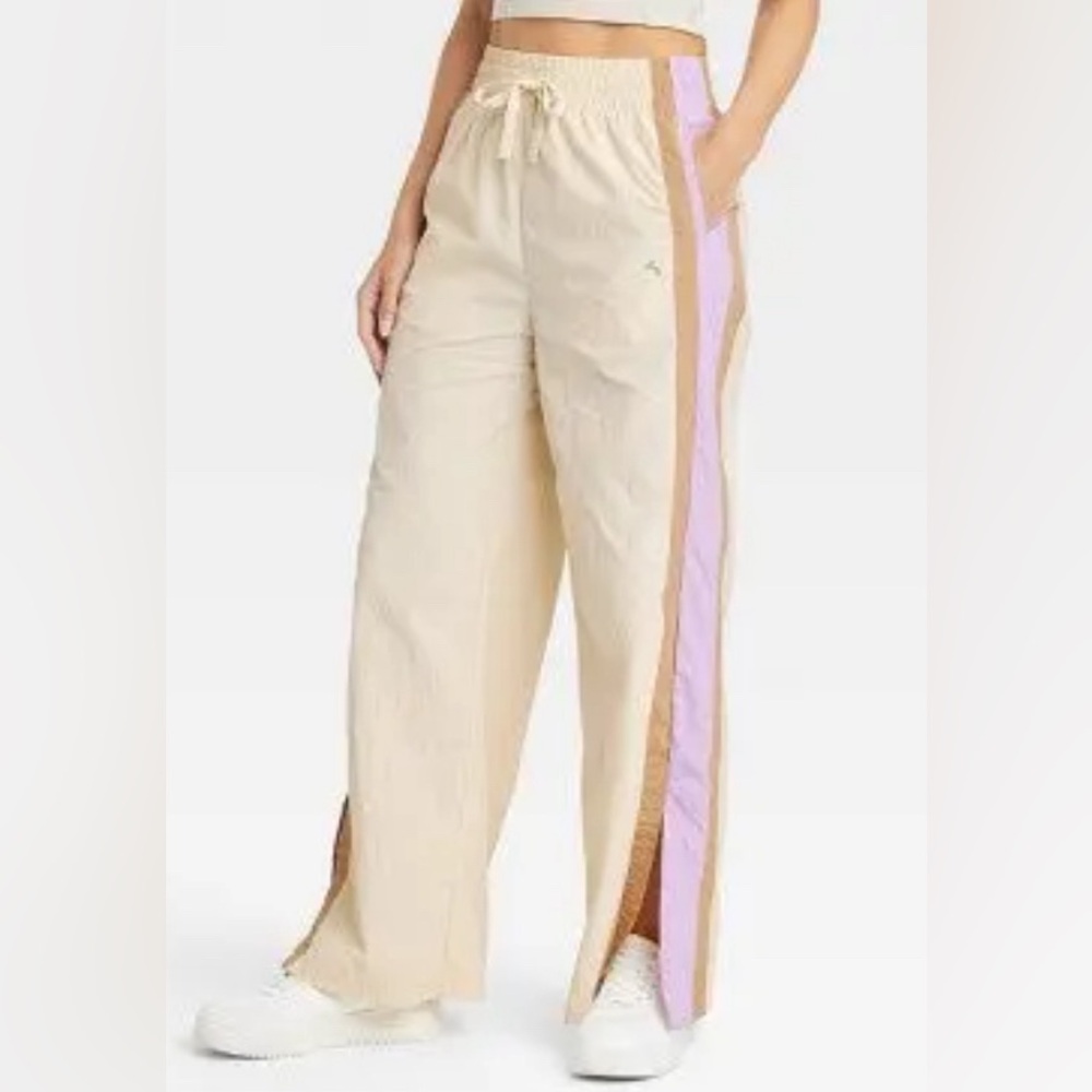 JoyLab Extra Long Length High Rise Jogger Pants 100% Nylon Size SMALL